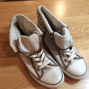 Aldo canvas tennis shoe boots